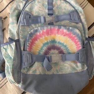 Pottery Barn kids Tie-Dye Backpack with Blue Accents